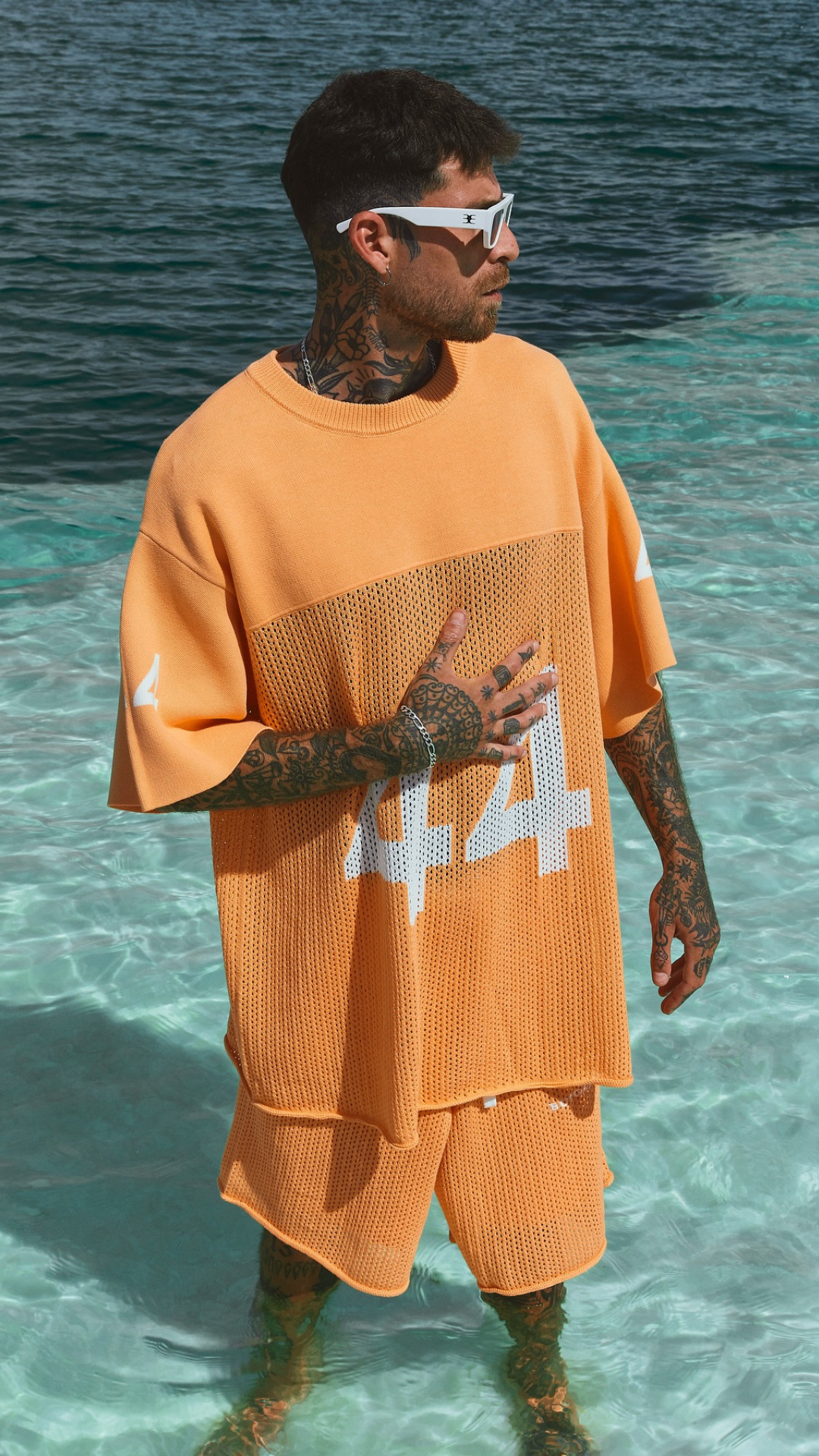 KNITTED SUMMER SET ORANGE