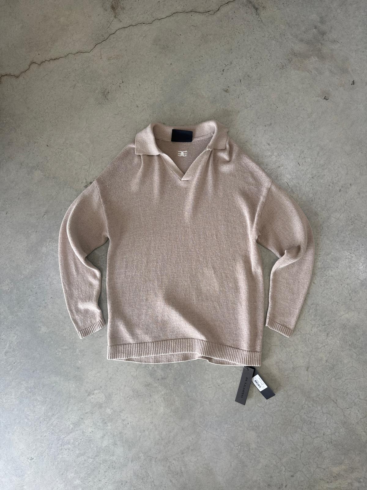 KNITTED T - B17 STONE