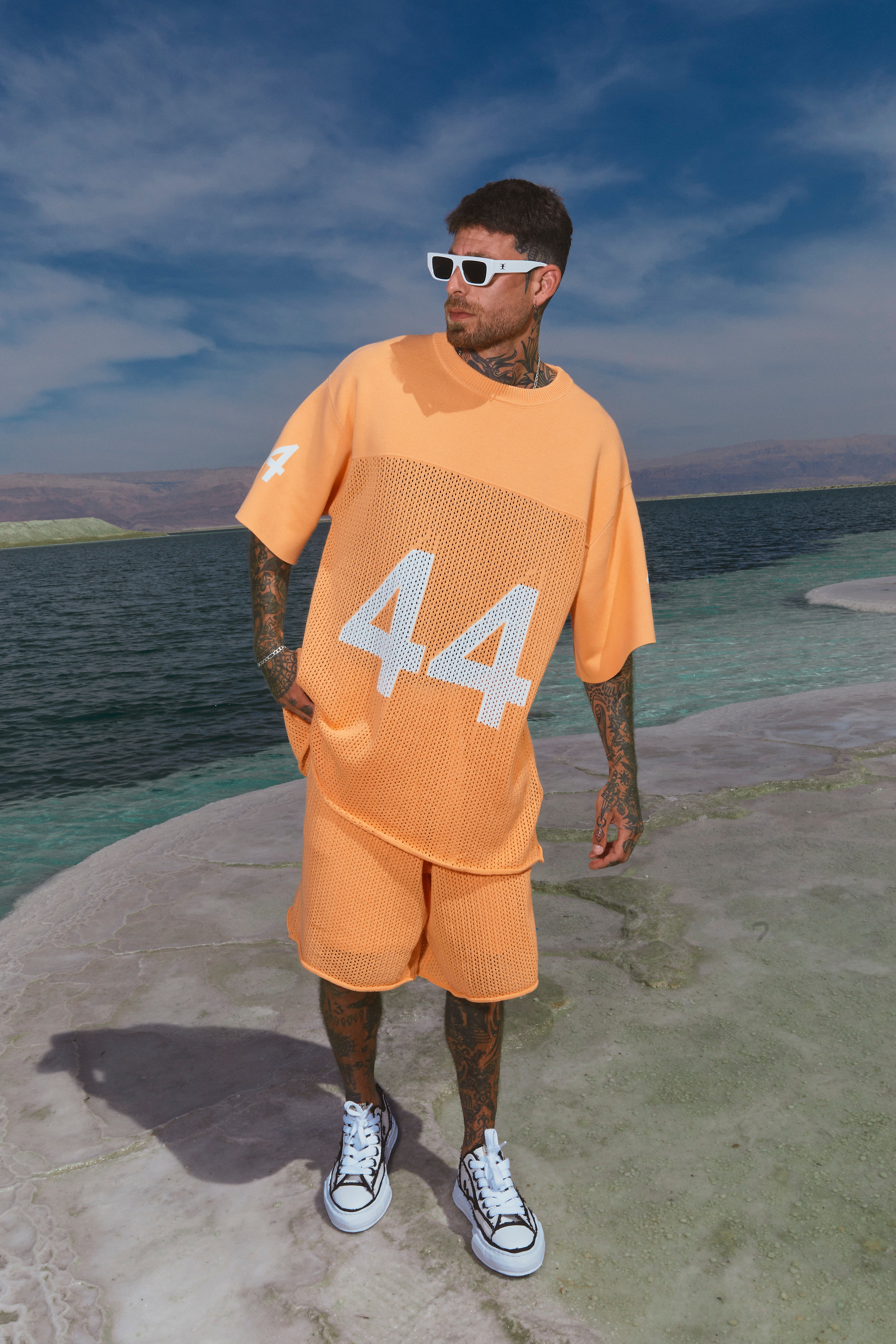 KNITTED SUMMER SET ORANGE