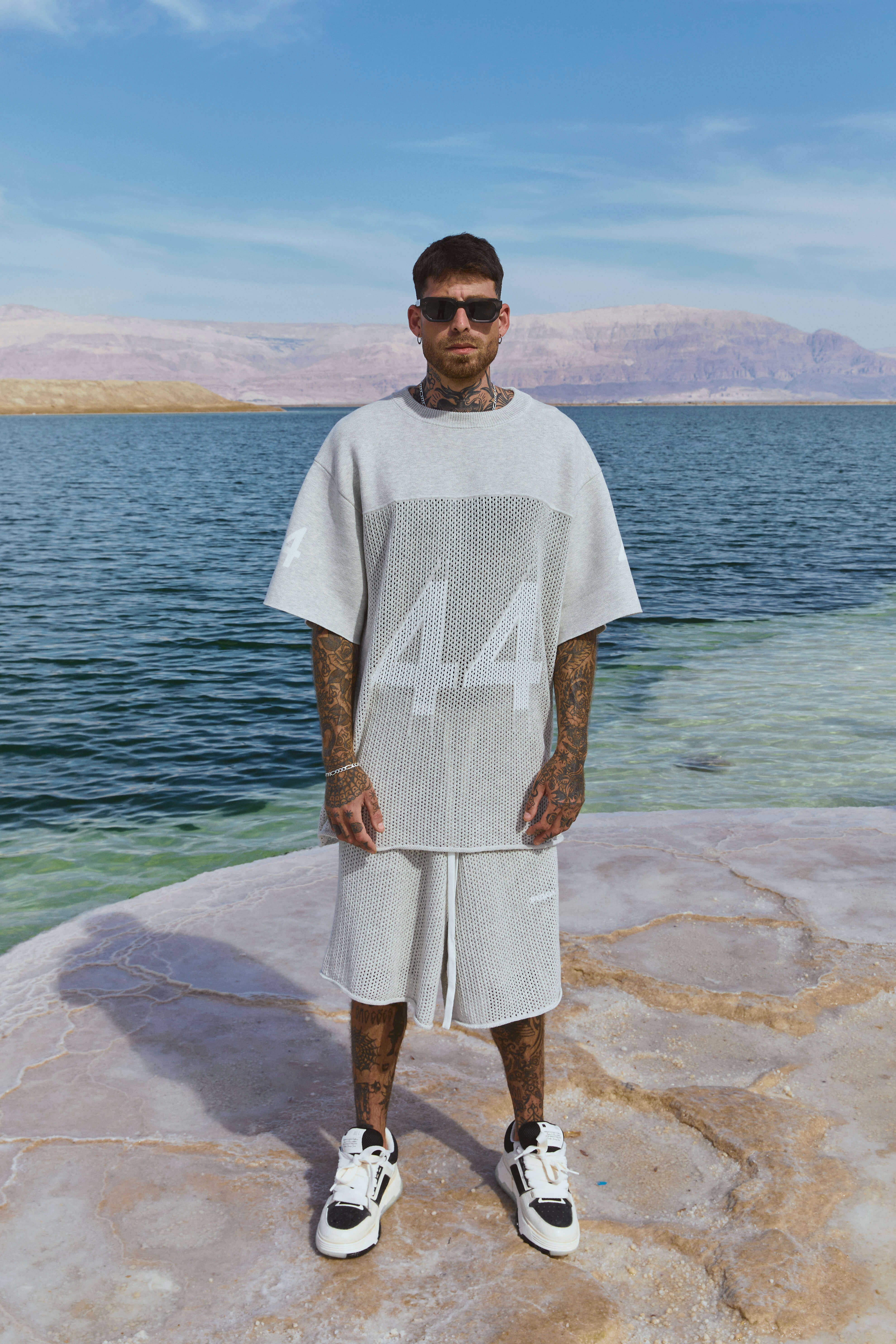 KNITTED SUMMER SET GRAY