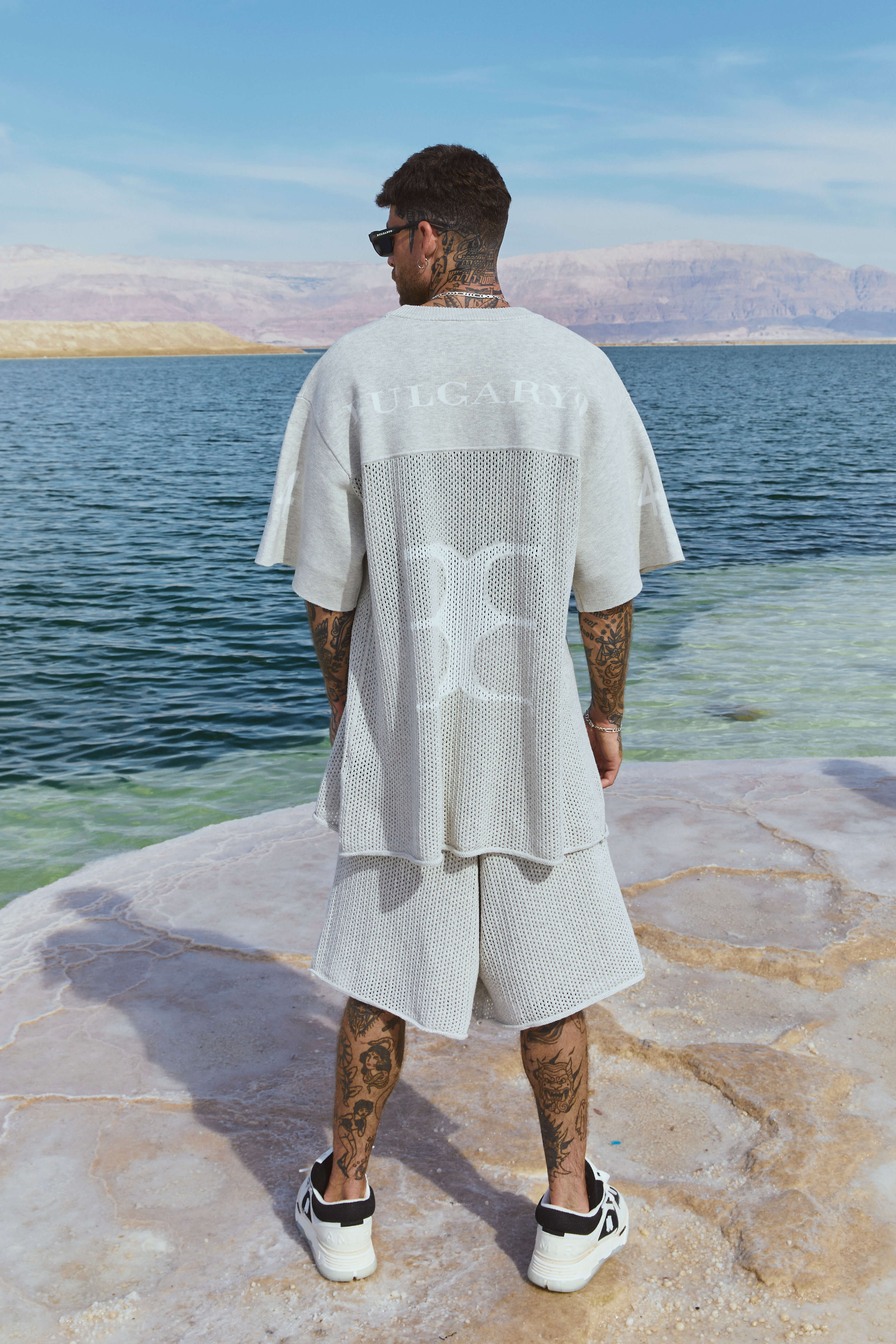 KNITTED SUMMER SET GRAY