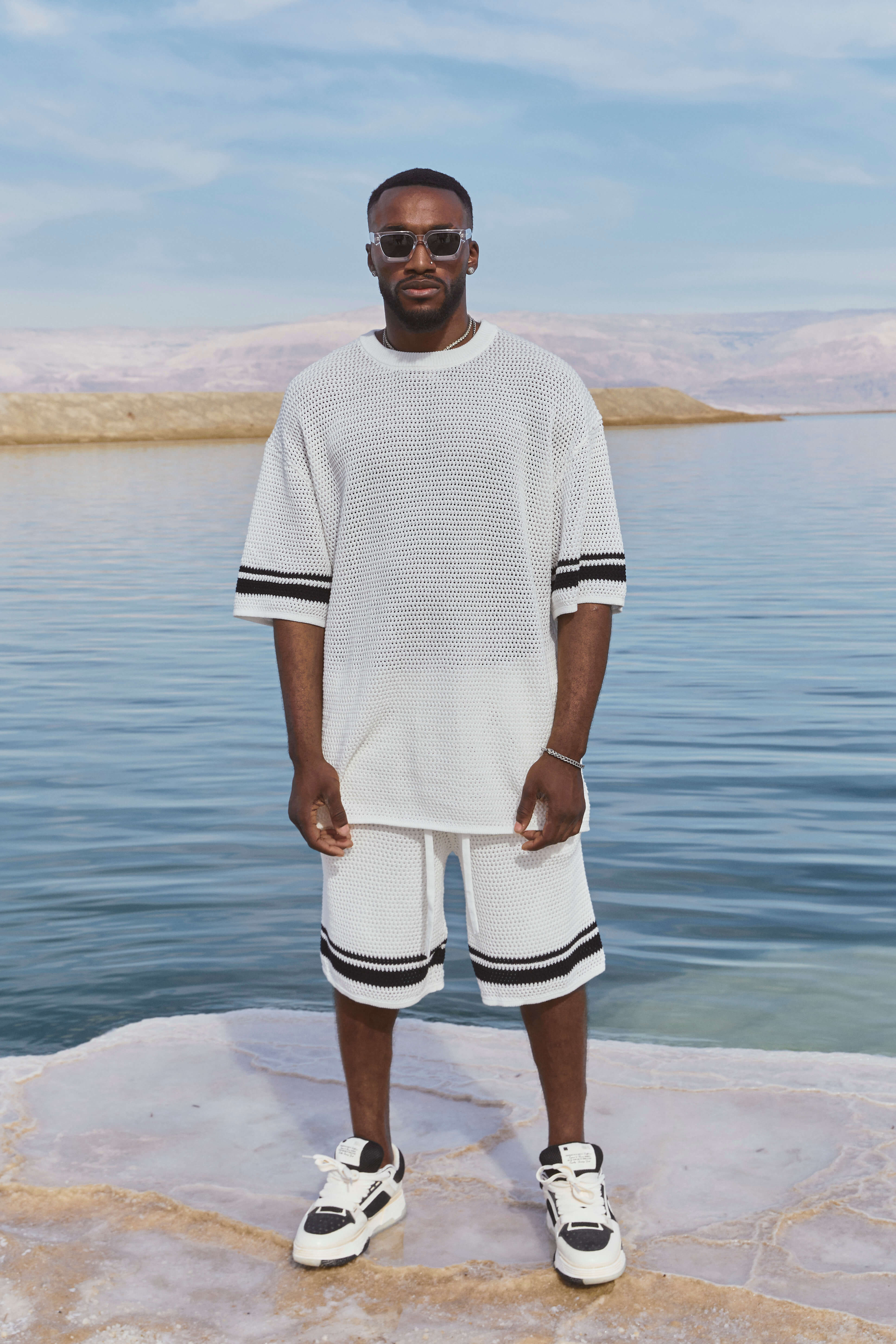 URBAN KNITTED SUMMER SET - WHITE