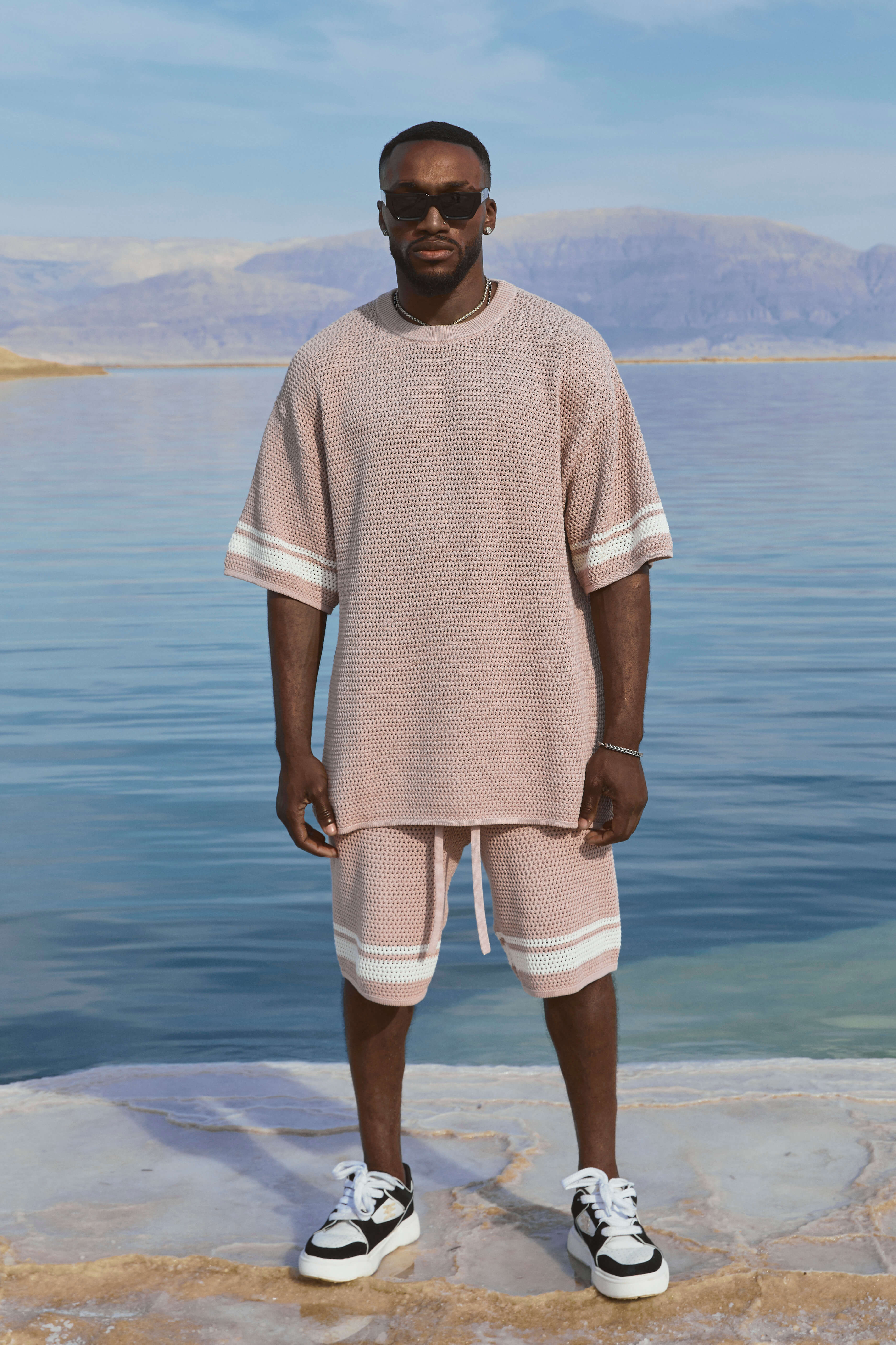 URBAN KNITTED SUMMER SET - BROWN