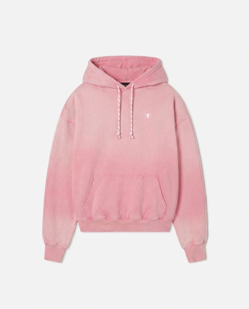 SCRIPT SYMBOL HOODIE PINK