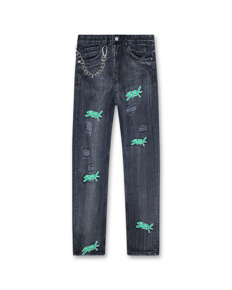 DENIM JEANS - R12 BLACK