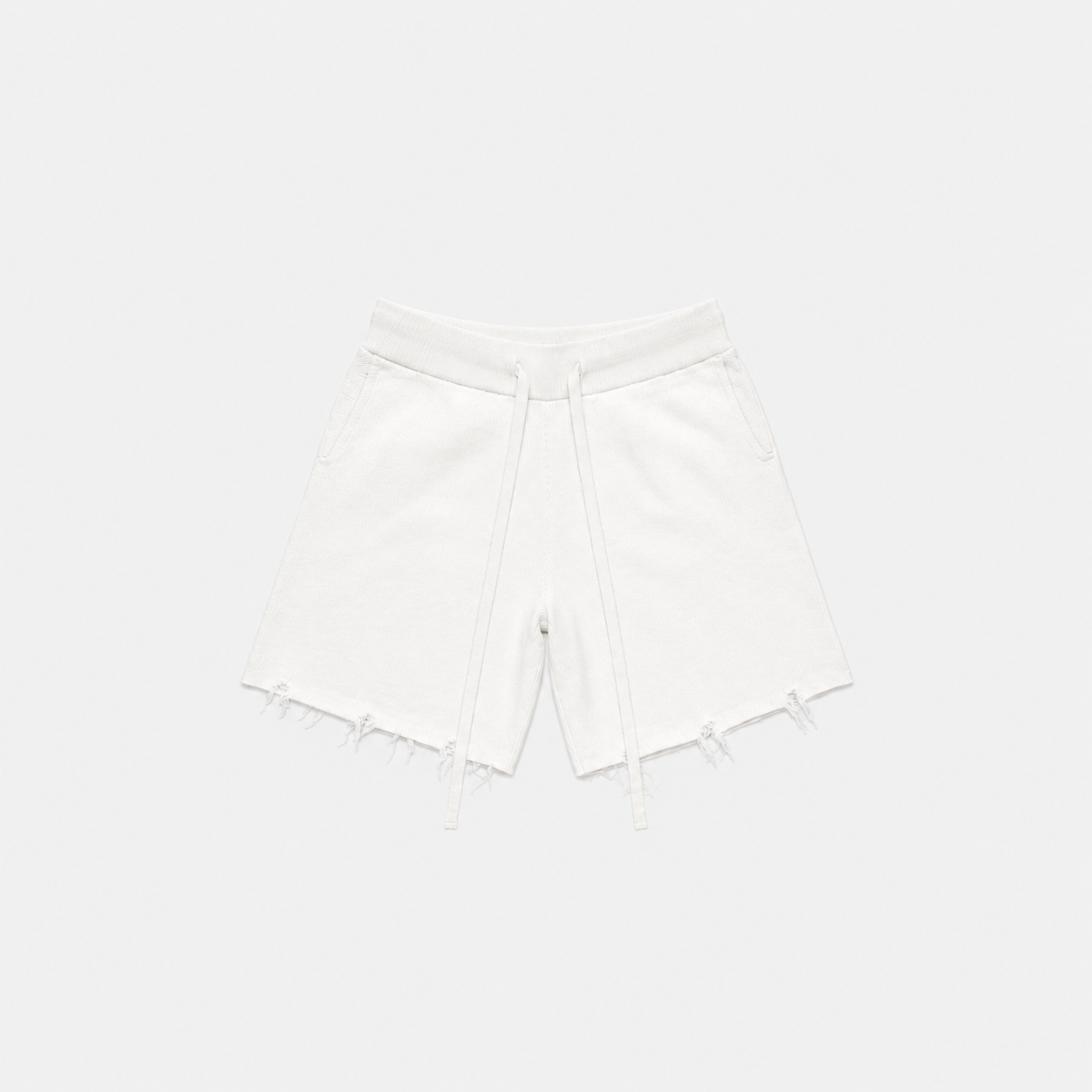 DRAPE PLEATED PANTS WHITE