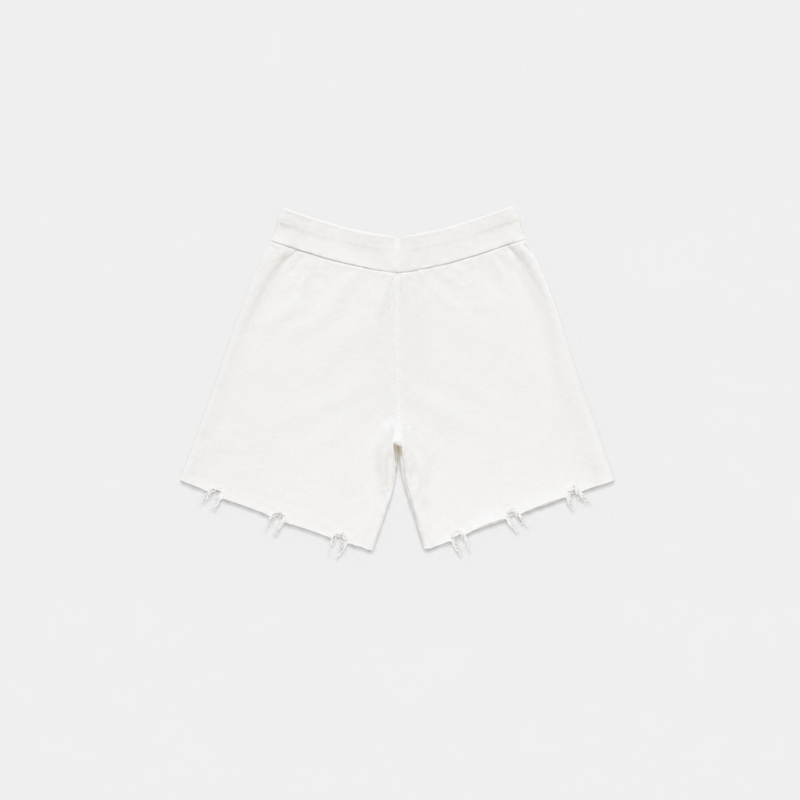 DRAPE PLEATED PANTS WHITE