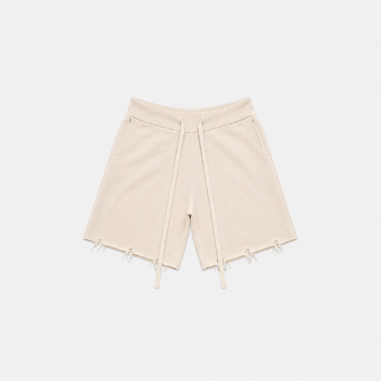 DRAPE PLEATED PANTS STONE