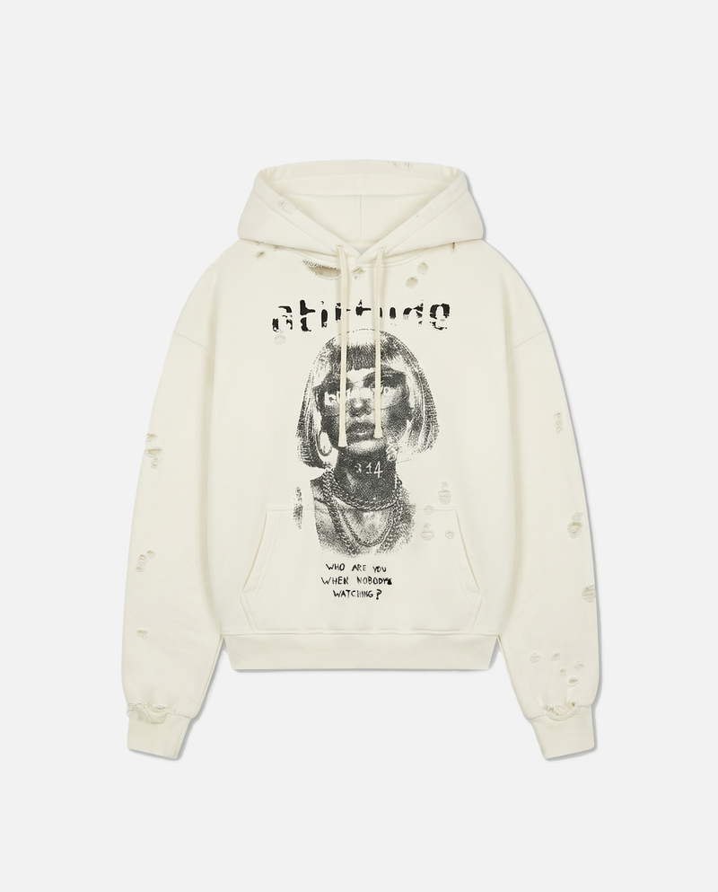 BULGARYO ATITTUDE HOODIE WHITE