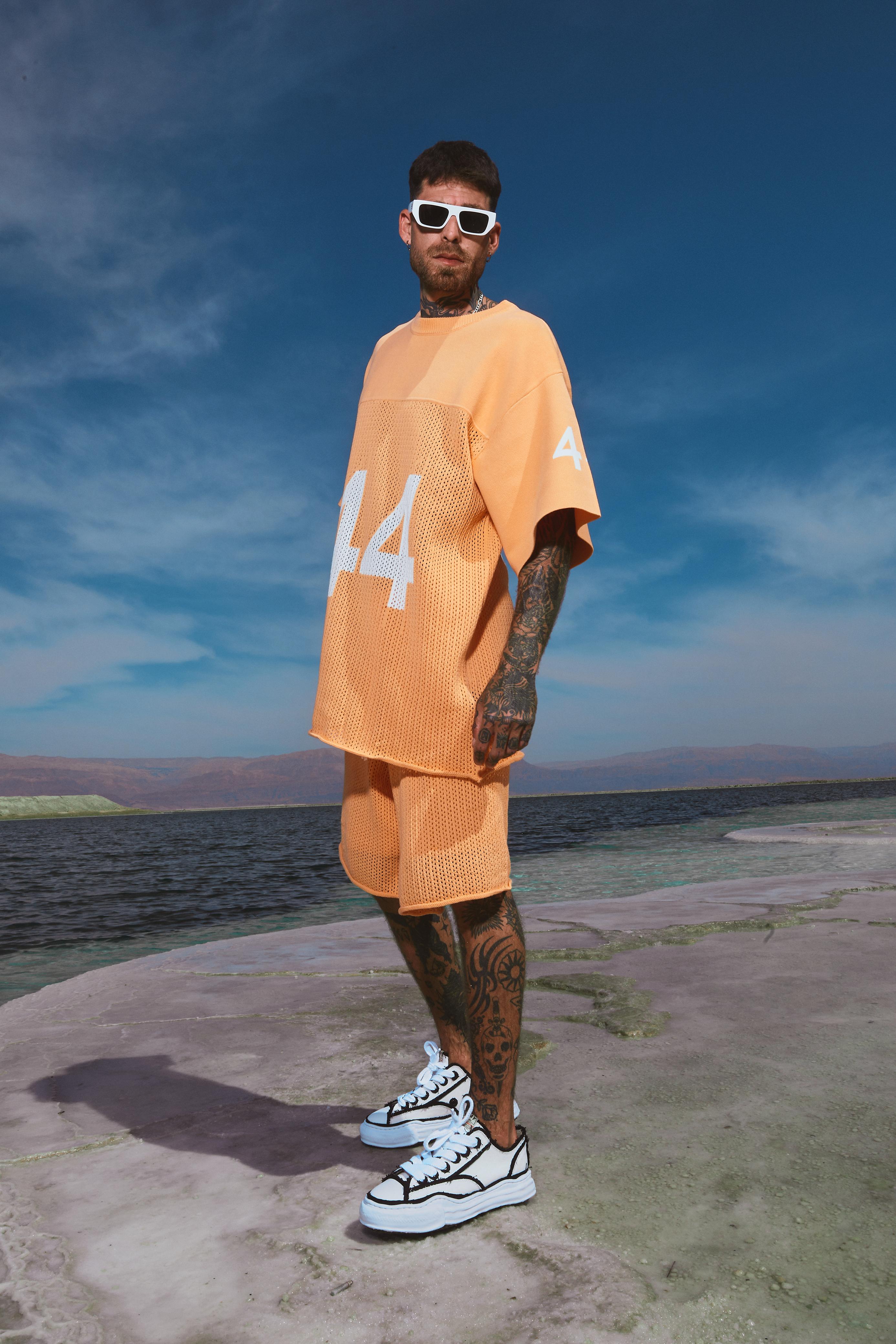 KNITTED SUMMER SET ORANGE