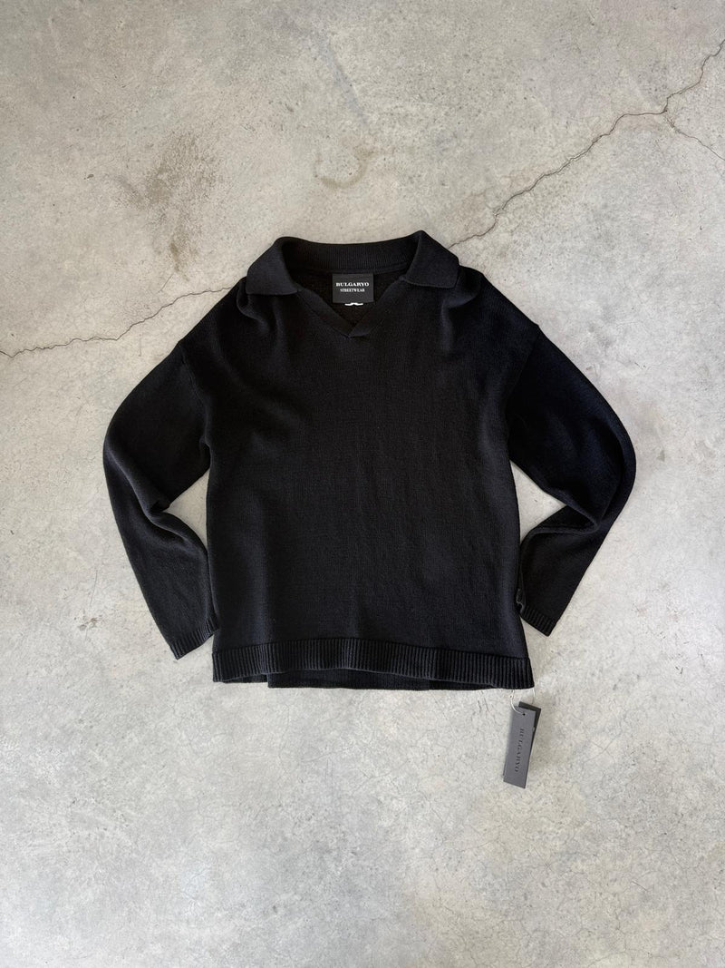 KNITTED T - B17 BLACK