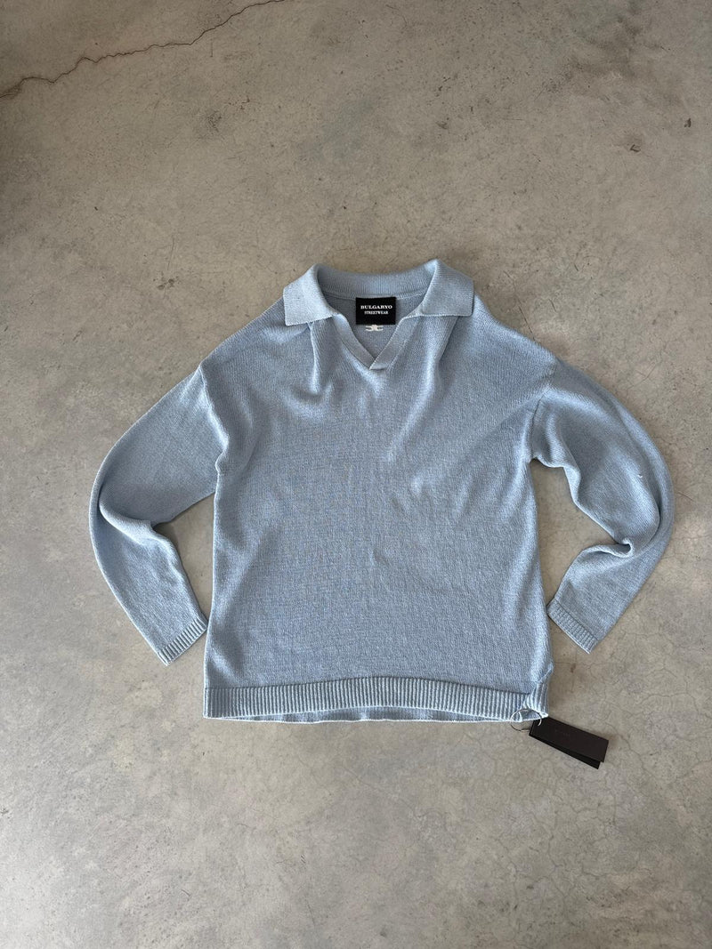 KNITTED T - B17           BLUE