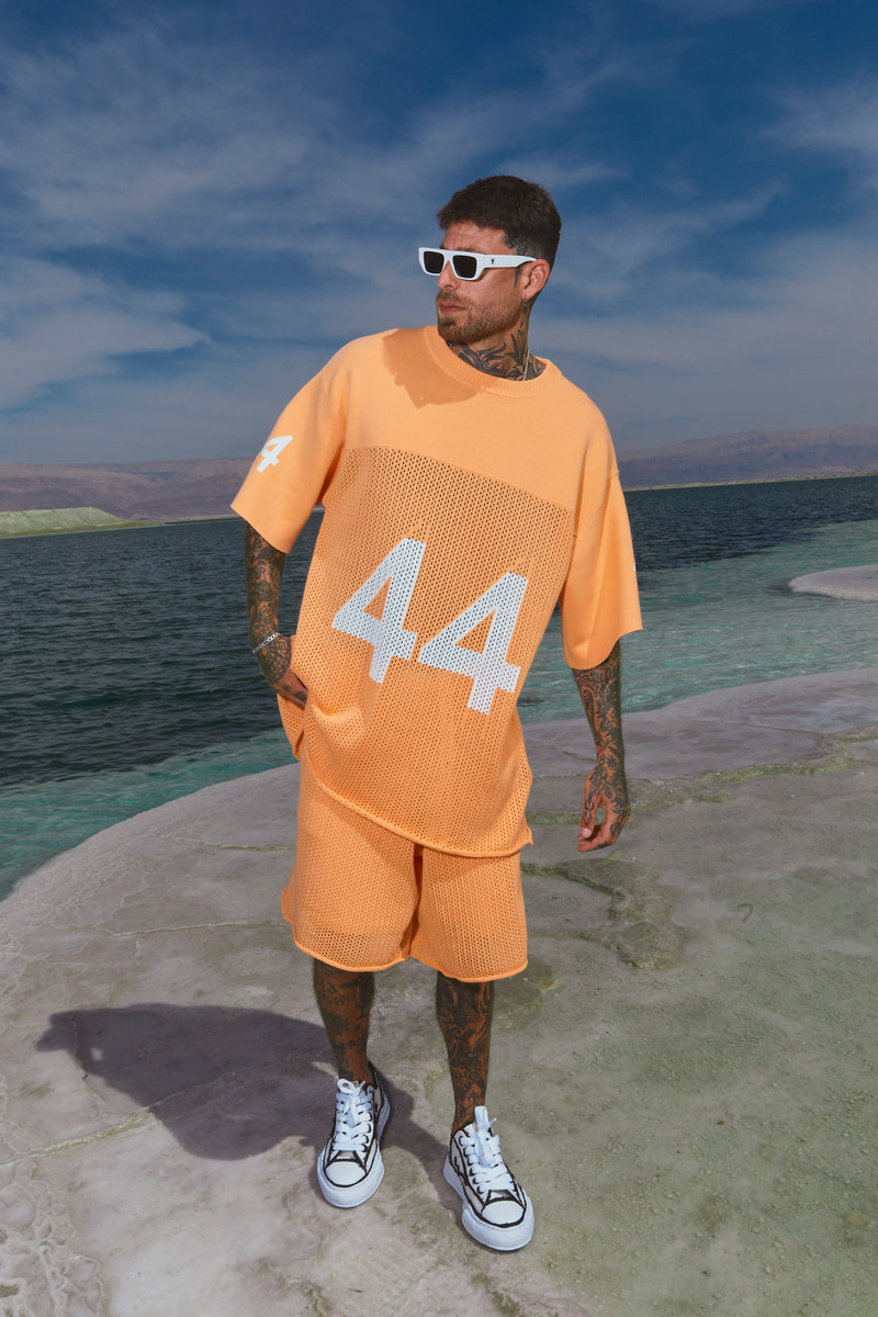 KNITTED SUMMER SET ORANGE