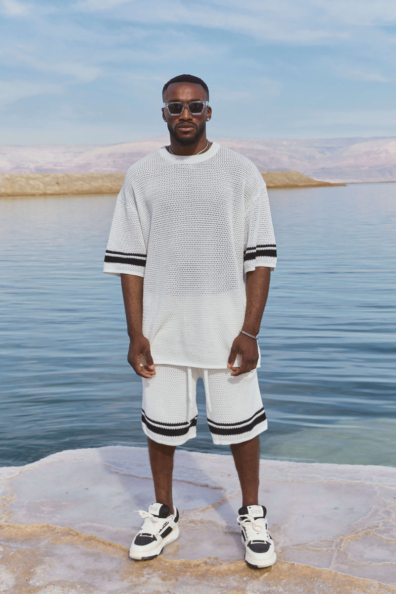 KNITTED P - B7            WHITE