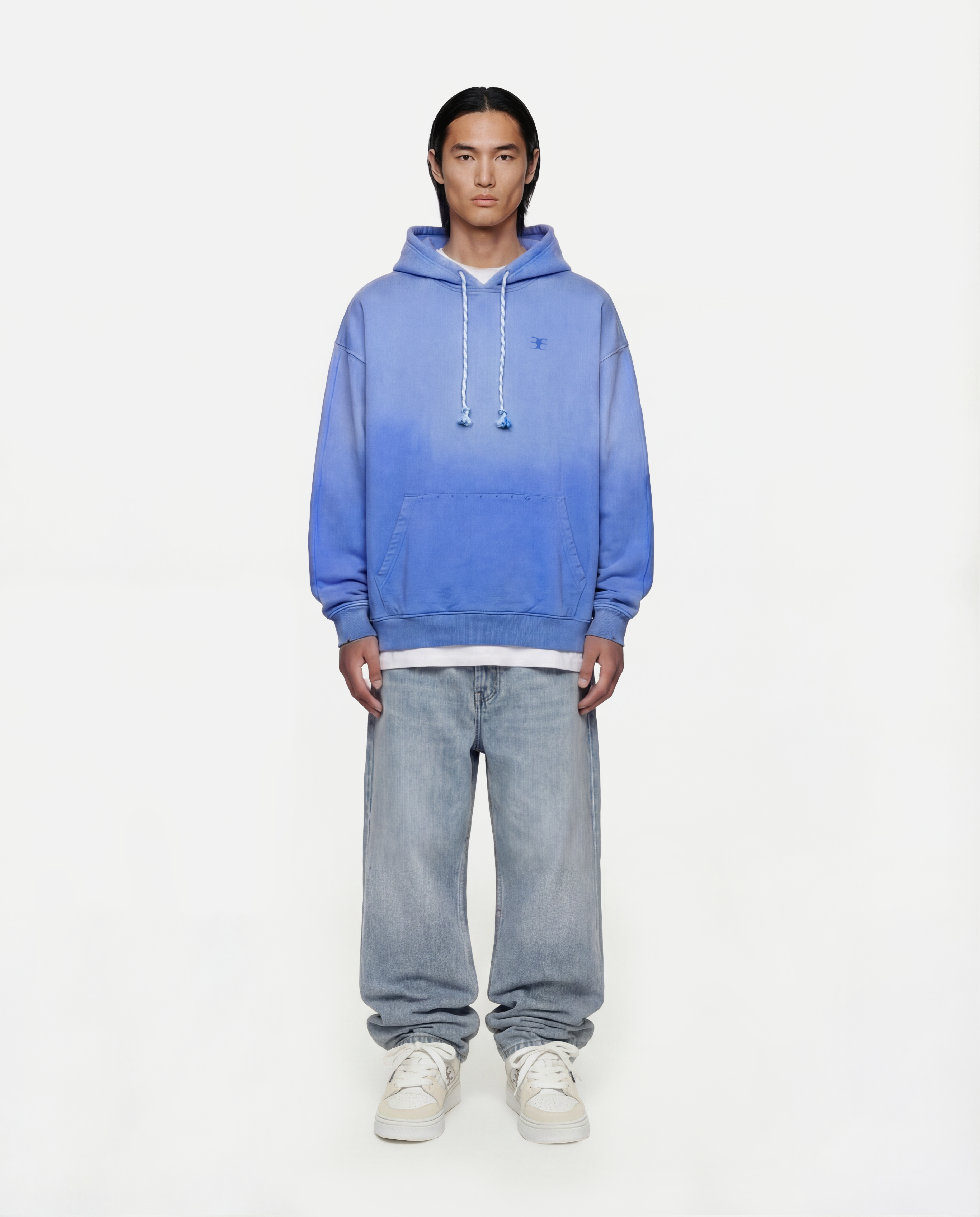 SCRIPT SYMBOL HOODIE      BLUE