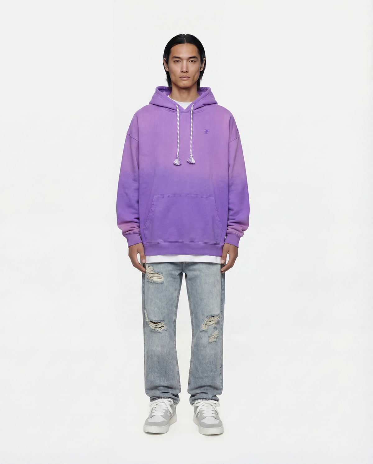 SCRIPT SYMBOL HOODIE      PURPLE
