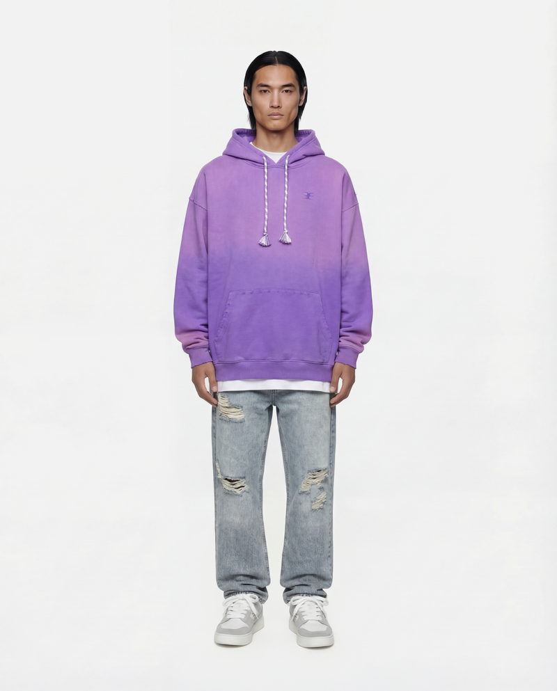 SCRIPT SYMBOL HOODIE      PURPLE