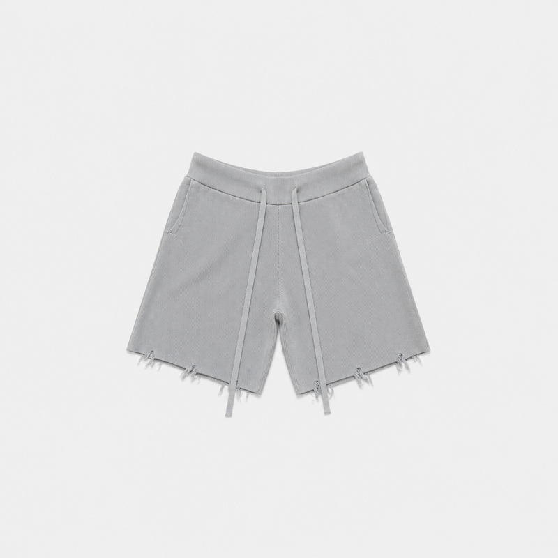 DRAPE PLEATED PANTS       D.GRAY