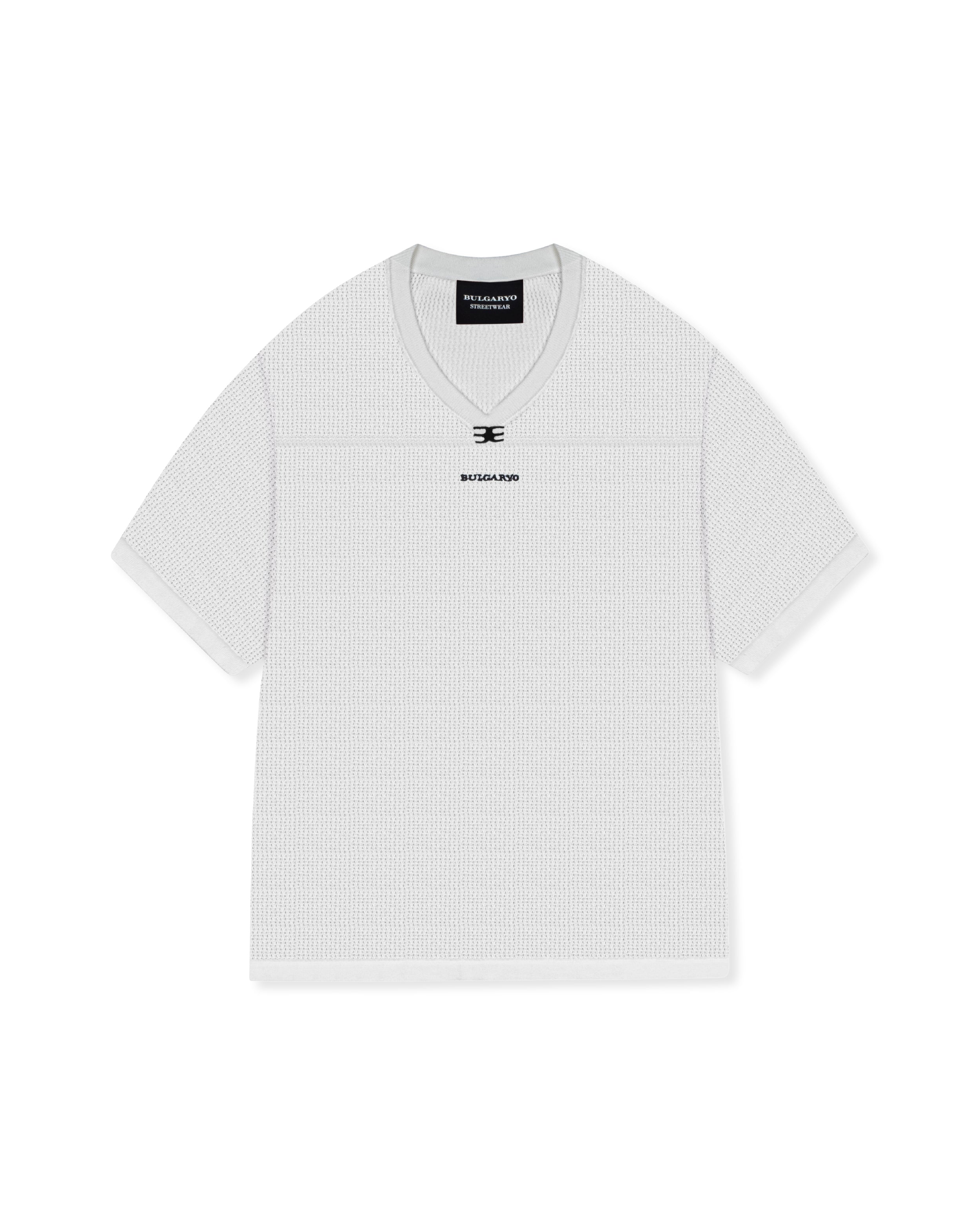 KNITTED T - B16  WHITE
