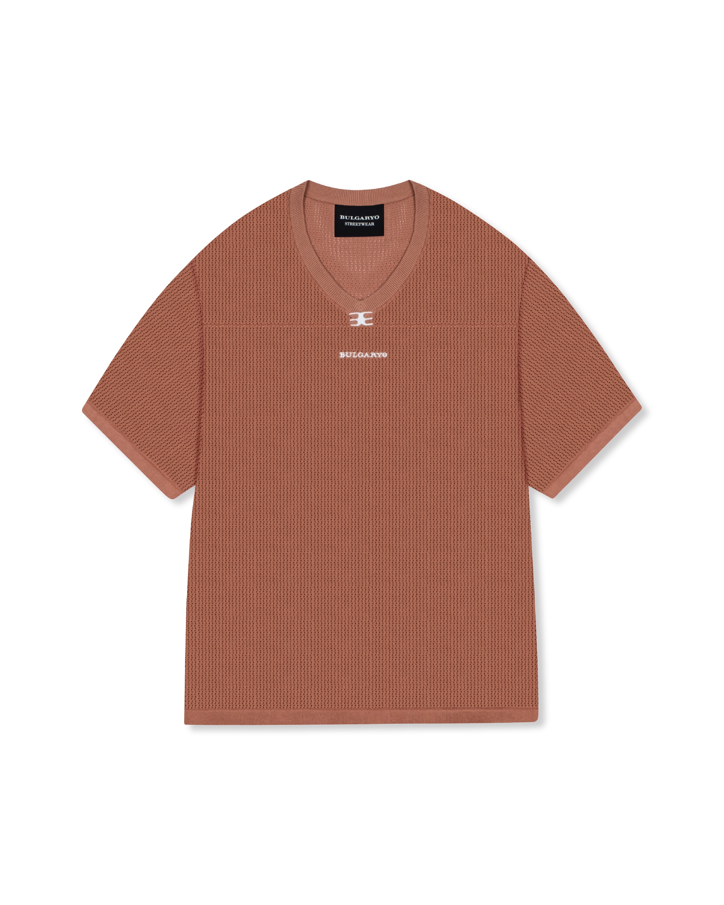 KNITTED T - B16  BROWN
