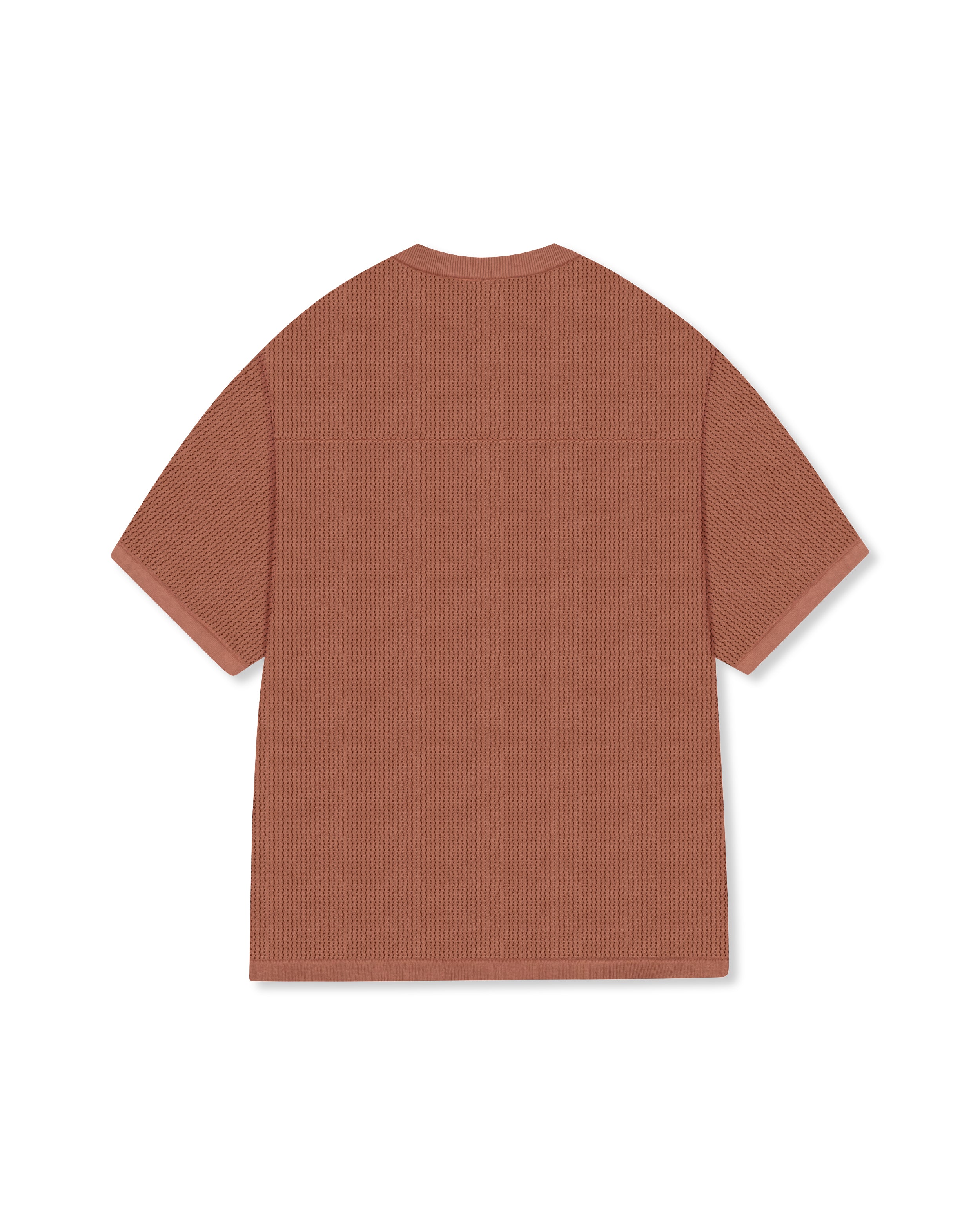 KNITTED T - B16  BROWN