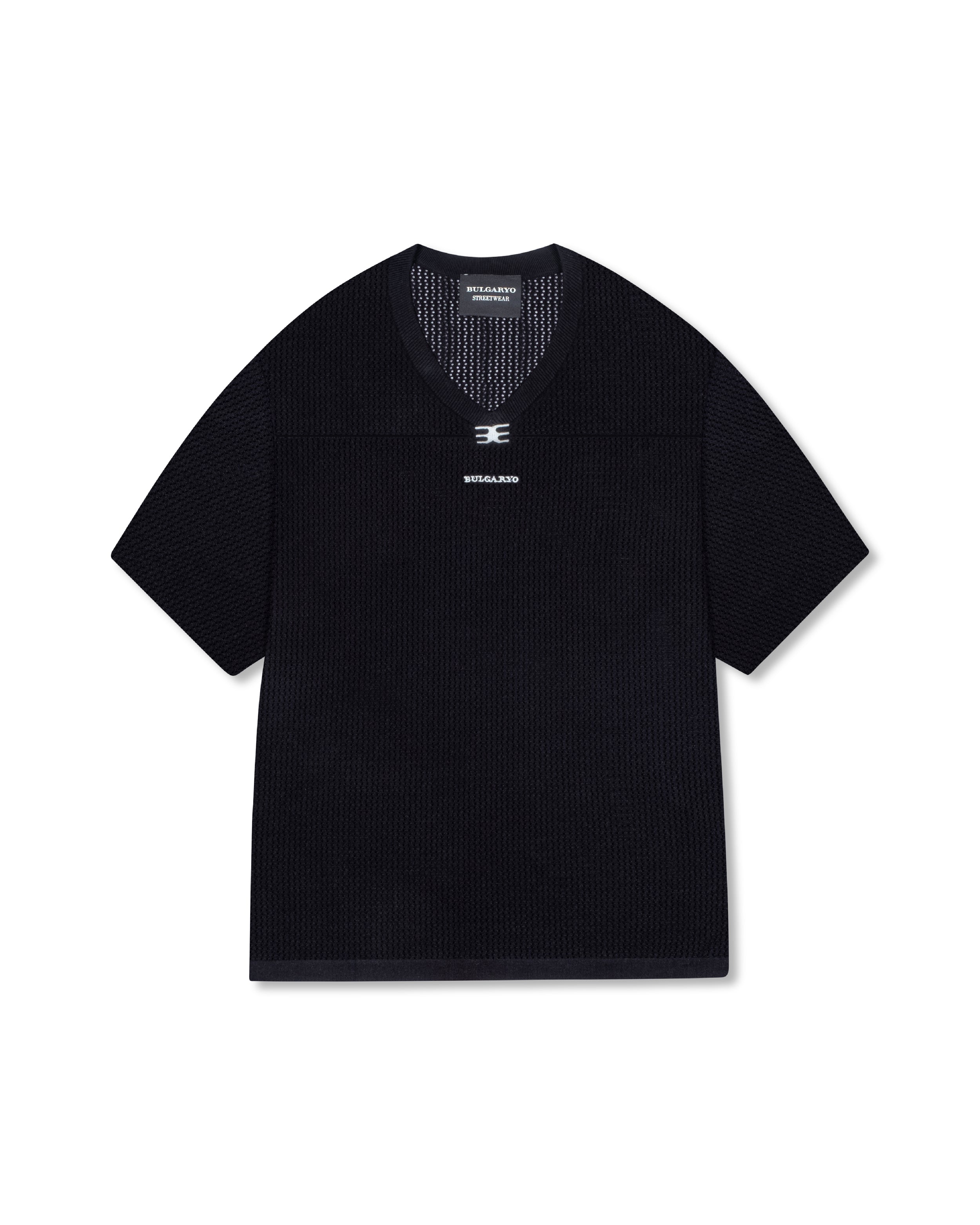 KNITTED T - B16 BLACK