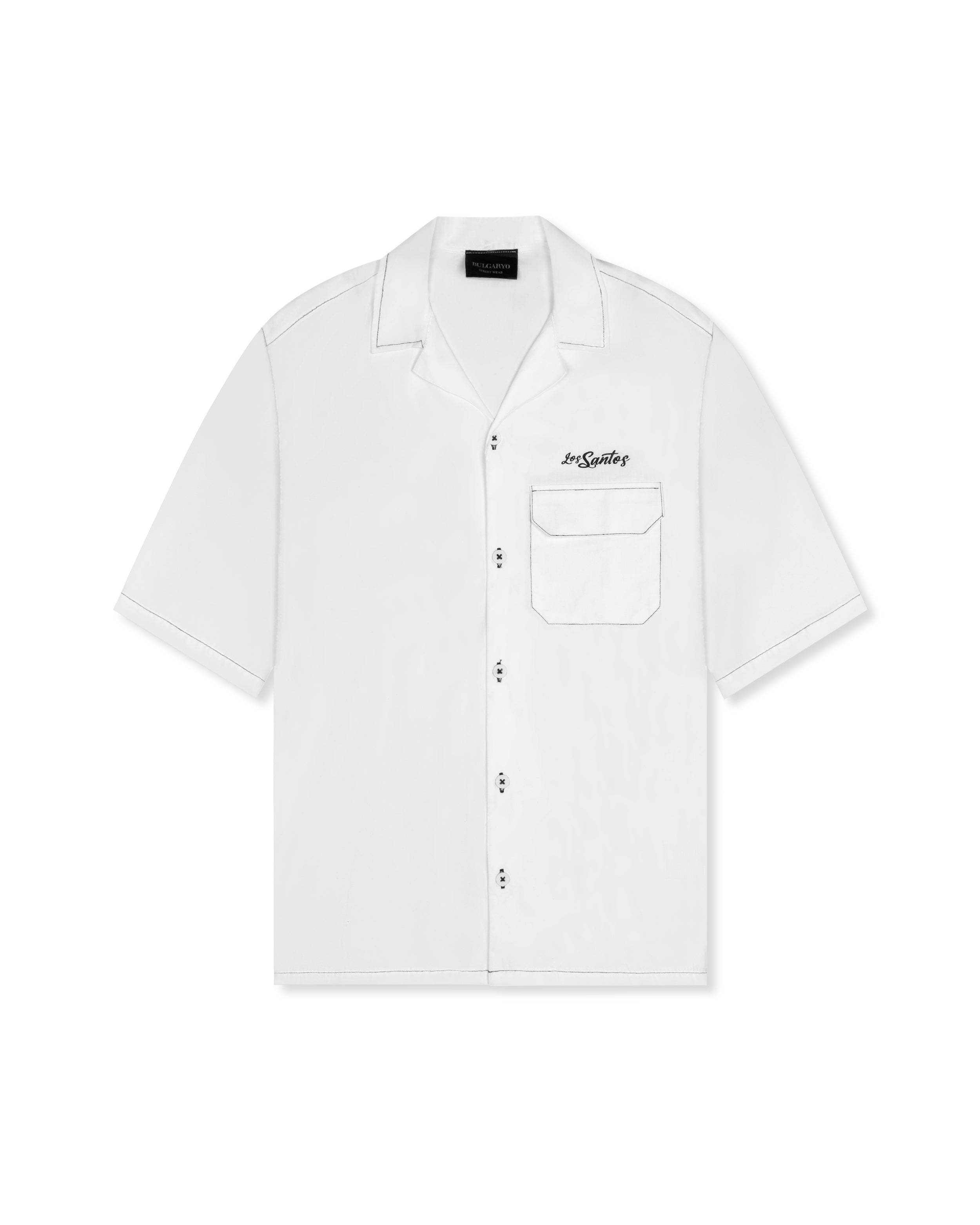 BUTTONED - LOS SANTOS WHITE