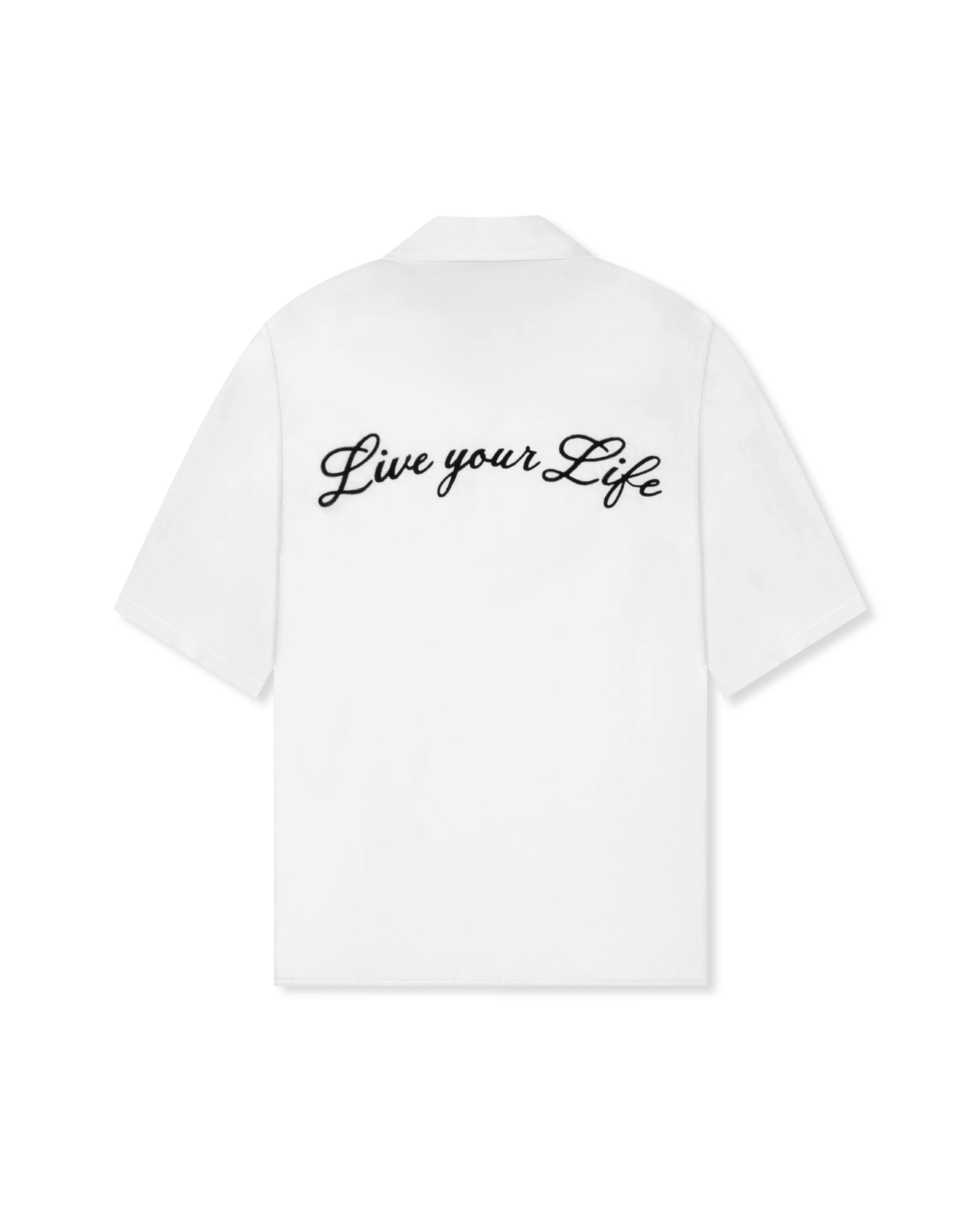 BUTTONED - LIVE Y LIFE WHITE