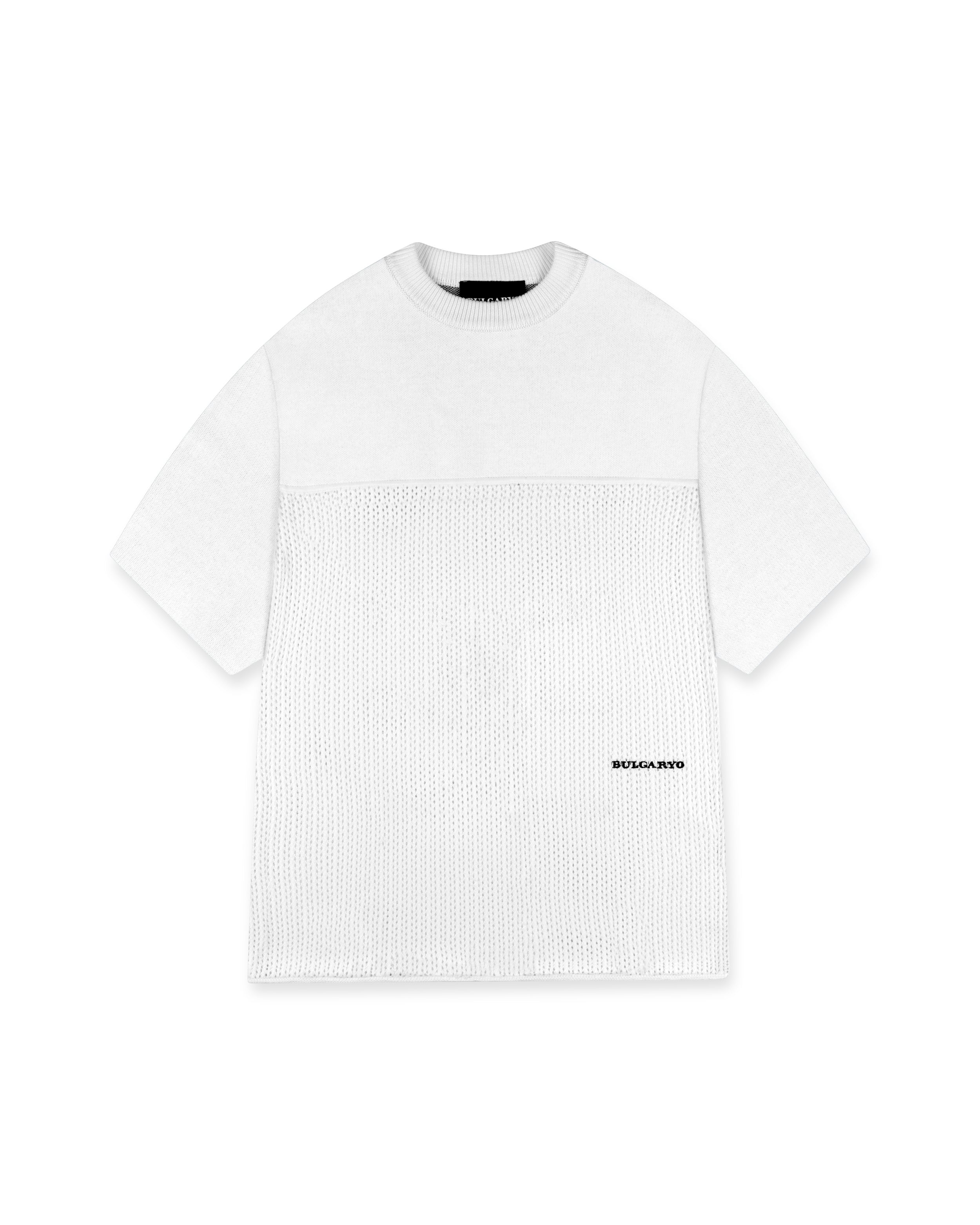 KNITTED T - B2 WHITE