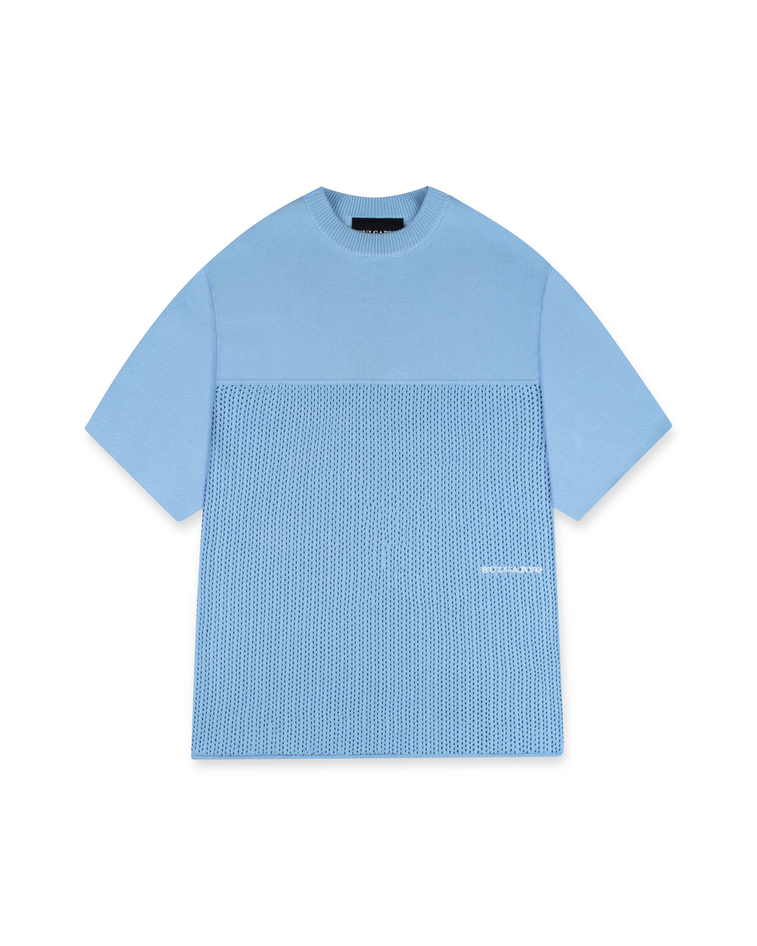 KNITTED T - B2  L.BLUE