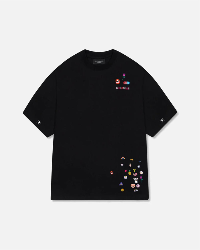 BULGARYO STICKERS T       BLACK