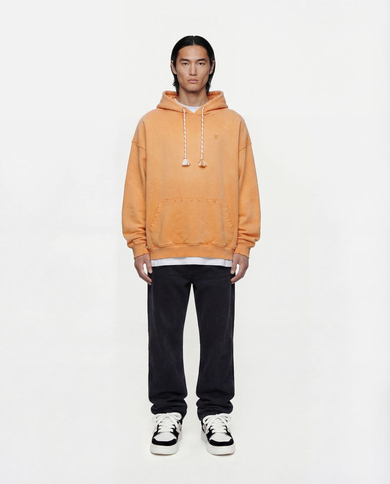 SCRIPT SYMBOL HOODIE      ORANGE