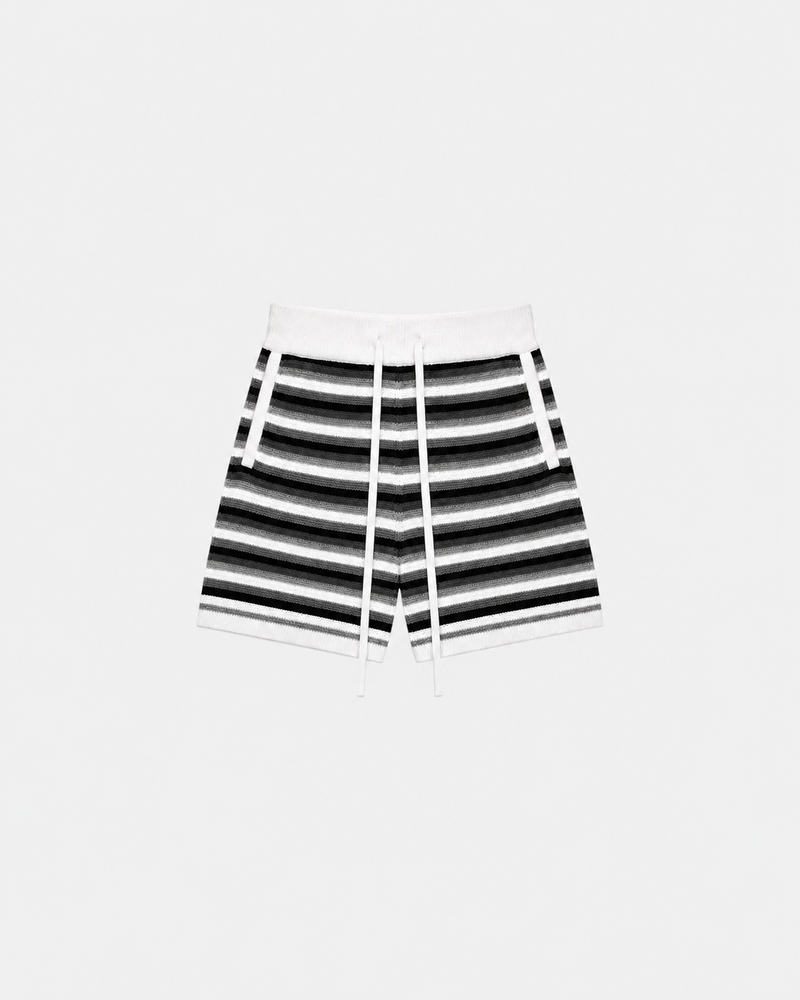 RESORT STRIPE SHORT       BLACK