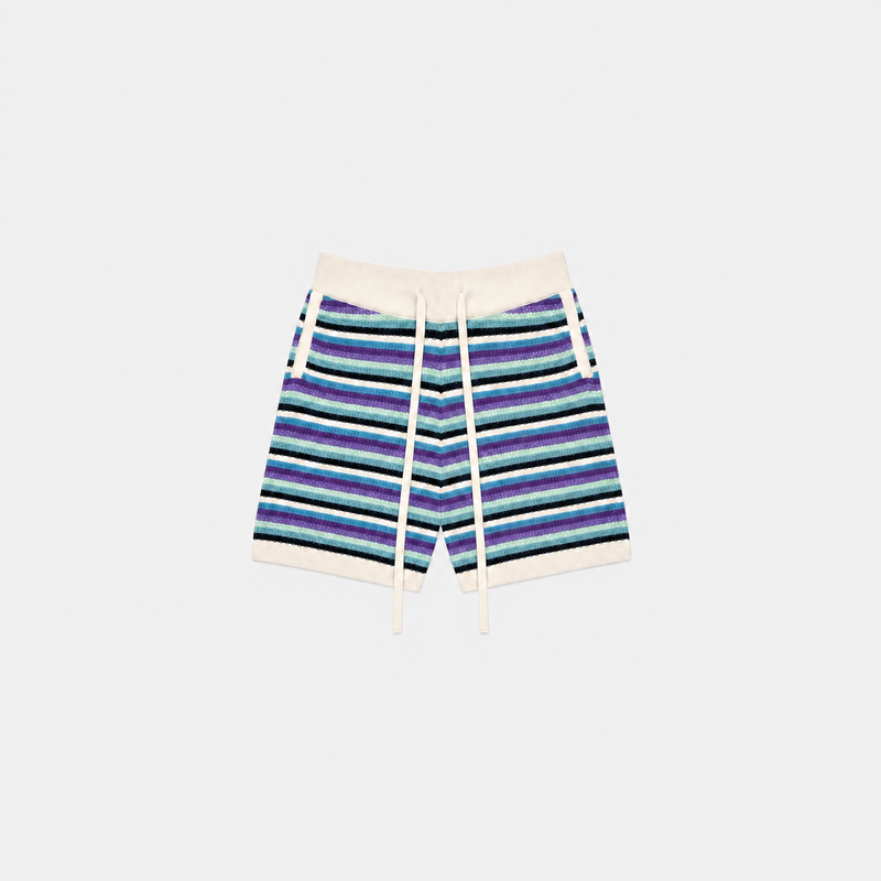 RESORT STRIPE SHORT       PURPLE