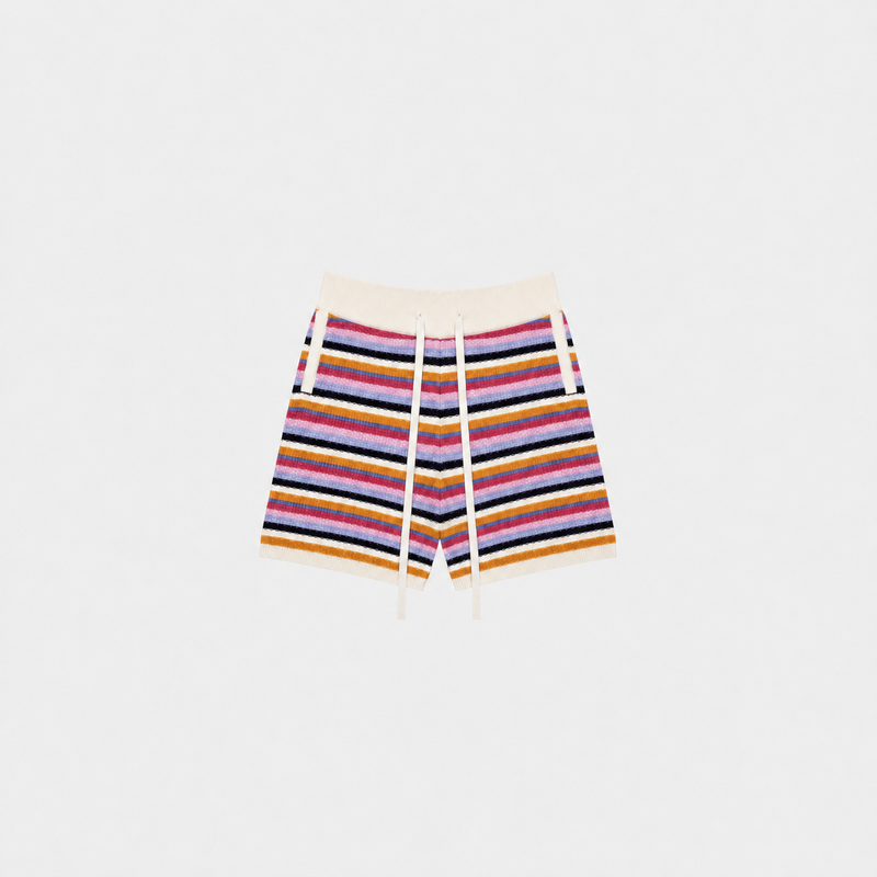 RESORT STRIPE SHORT       LILAC