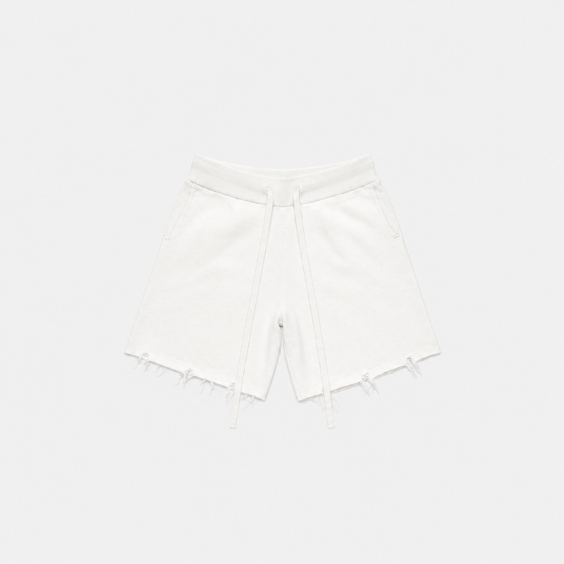 DRAPE PLEATED PANTS       WHITE