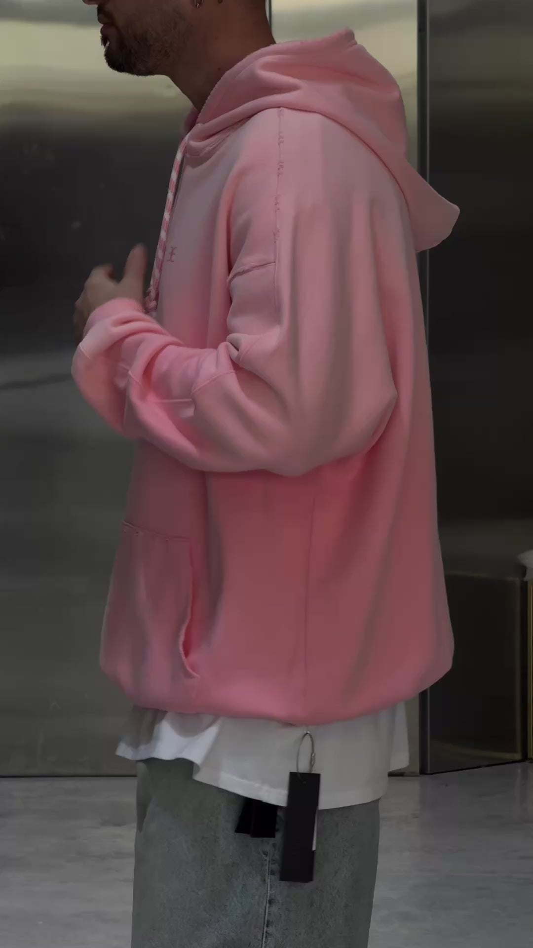 SCRIPT SYMBOL HOODIE      PINK
