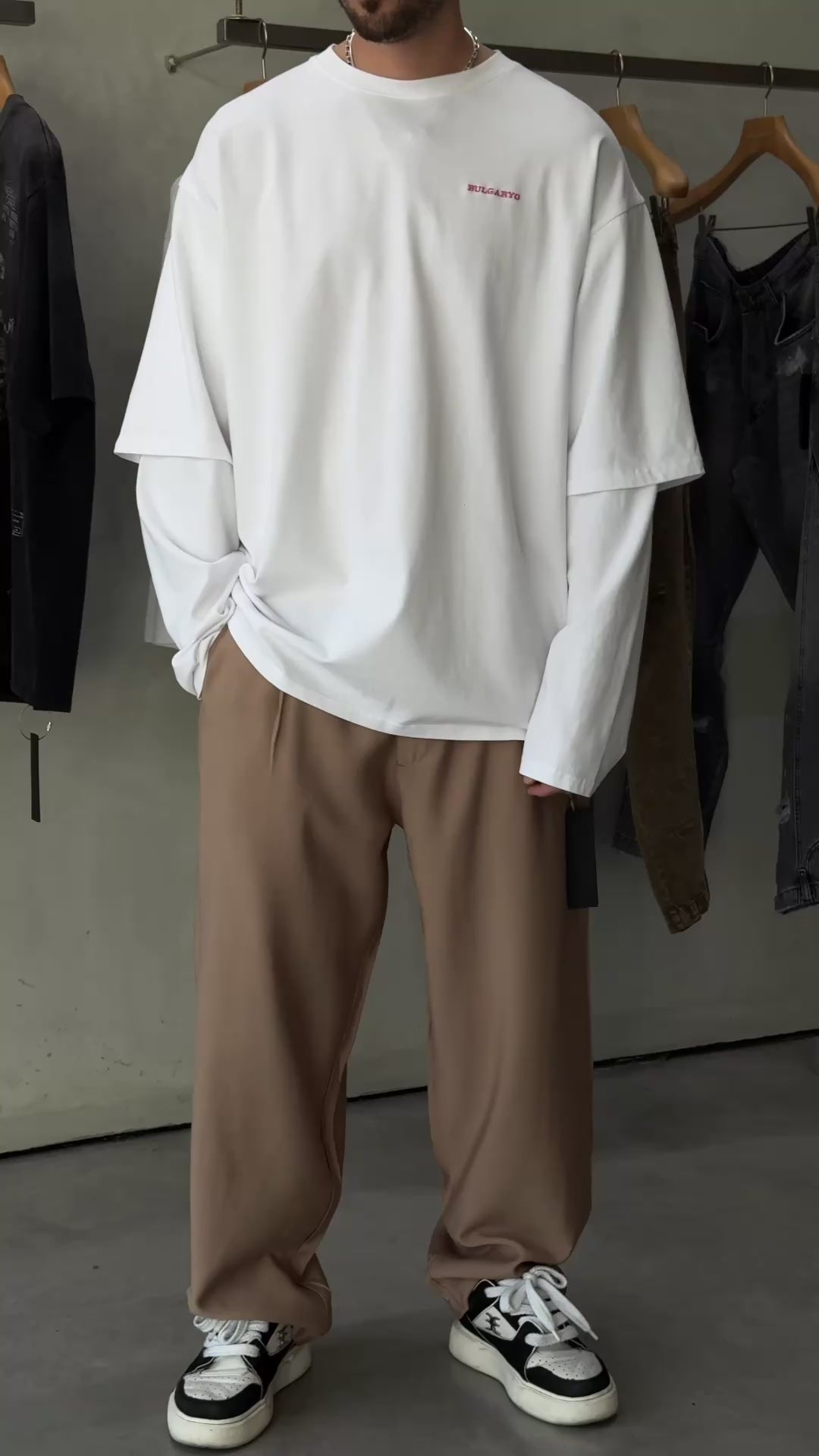 BU12 - ELEGANT PANTS      BROWN
