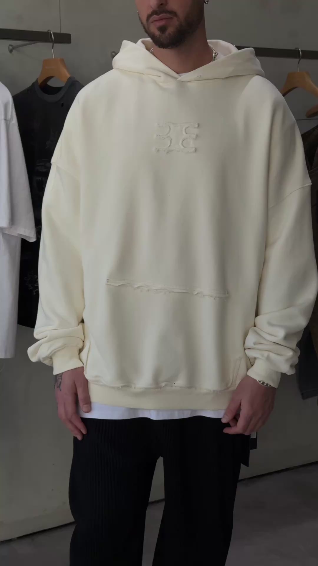 BULGARYO SYMBOL HOODIE    WHITE