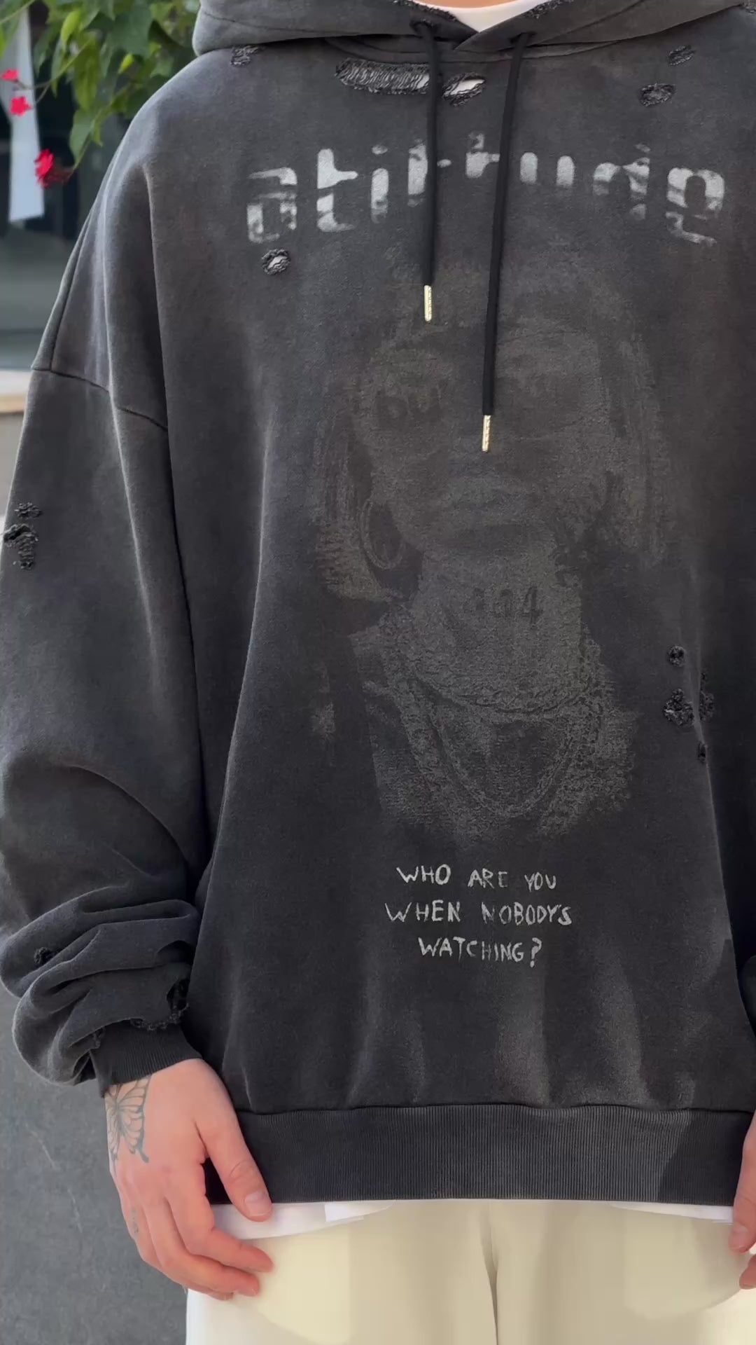 BULGARYO ATITTUDE HOODIE  BLACK