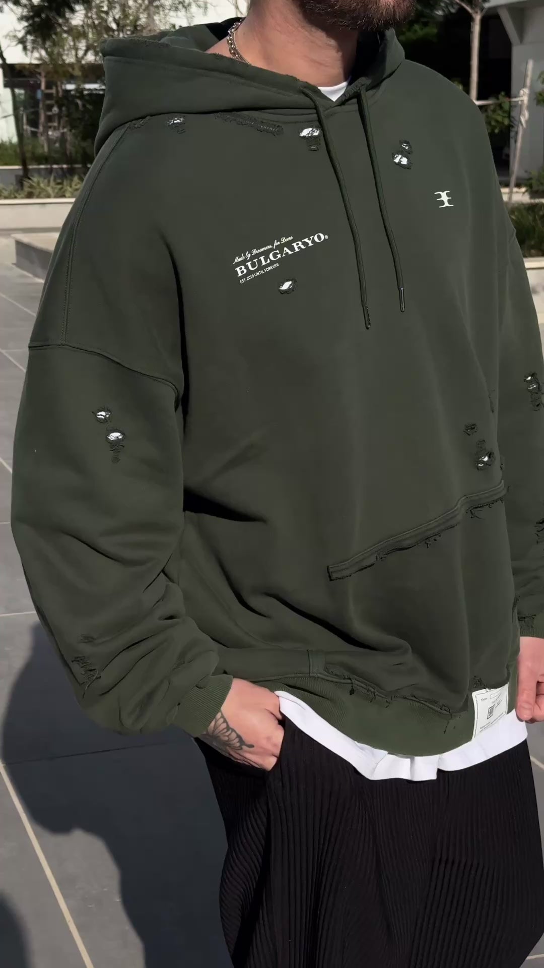 BULGARYO DREAM HOODIE     D.GREEN